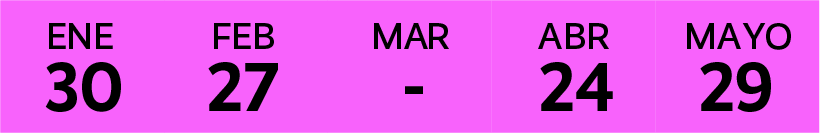 Fechas Carpa Delirio_Enero-Mayo