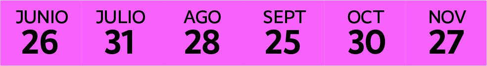 Fechas Carpa Delirio_Junio-Nov